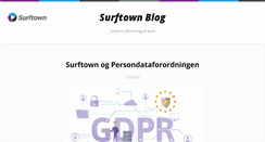 Desktop Screenshot of blog.surftown.dk