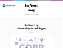 Tablet Screenshot of blog.surftown.dk